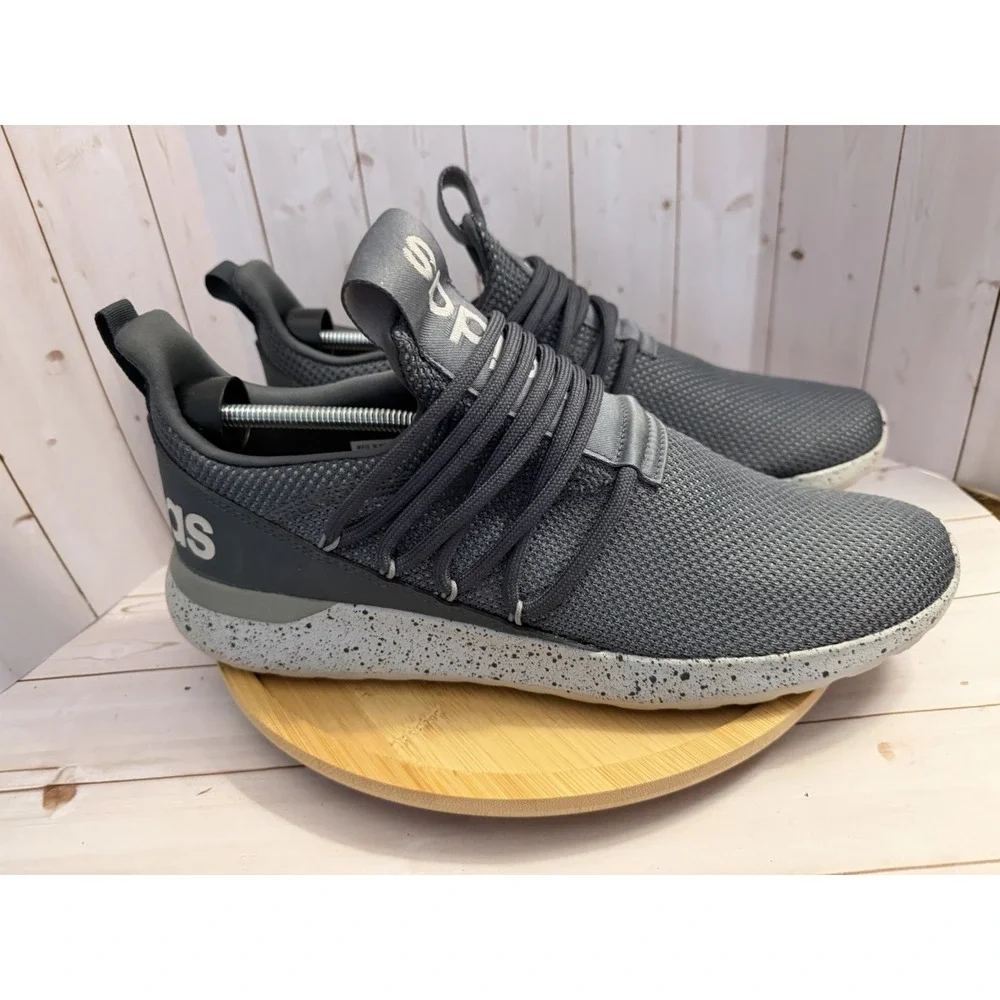 adidas Lite Racer Adapt 3.0 Men's Size 12 Gray Carbon Speckled FZ0953 Slip On